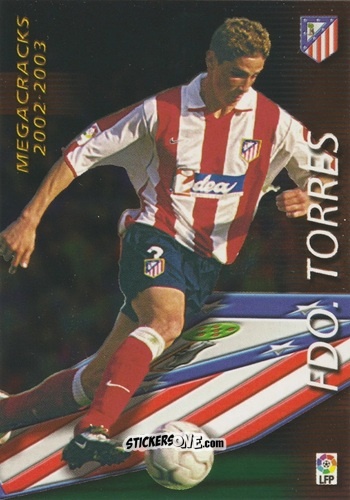 Cromo F. Torres - Liga 2002-2003. Megafichas n. 378 - Panini