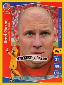 Figurina Brad Guzan - Copa América Centenario. USA 2016 n. 13 - Navarrete