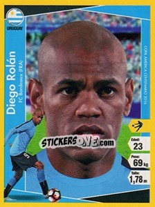Cromo Diego Rolán - Copa América Centenario. USA 2016 n. 179 - Navarrete