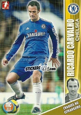 Figurina Ricardo Carvalho - Megacraques 2009-2010 n. 131 - Panini