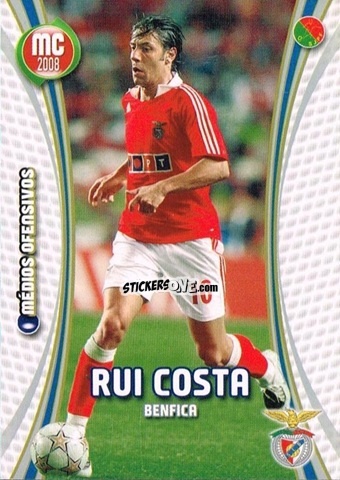 Figurina Rui Costa - Megacraques 2007-2008 n. 78 - Panini