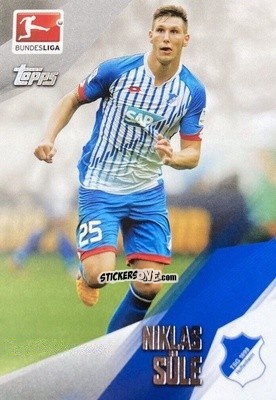 Sticker Niklas Süle - Bundesliga Chrome 2015-2016 n. 92 - Topps
