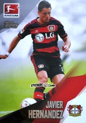 Cromo Javier Hernandez - Bundesliga Chrome 2015-2016 n. 136 - Topps