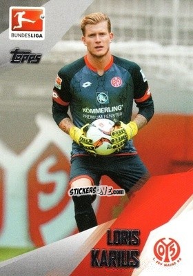Sticker Loris Karius - Bundesliga Chrome 2015-2016 n. 137 - Topps