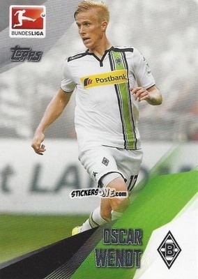Sticker Oscar Wendt - Bundesliga Chrome 2015-2016 n. 152 - Topps