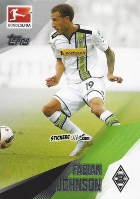 Figurina Fabian Johnson - Bundesliga Chrome 2015-2016 n. 154 - Topps
