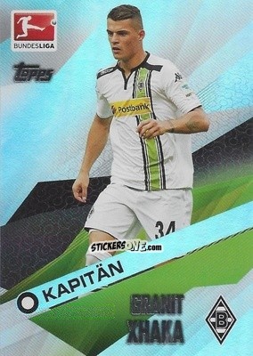 Figurina Granit Xhaka - Bundesliga Chrome 2015-2016 n. 157 - Topps