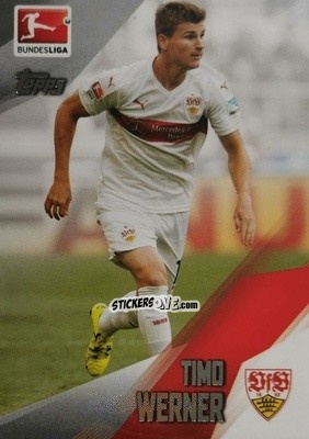 Figurina Timo Werner - Bundesliga Chrome 2015-2016 n. 198 - Topps