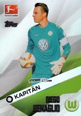 Cromo Diego Benaglio - Bundesliga Chrome 2015-2016 n. 200 - Topps