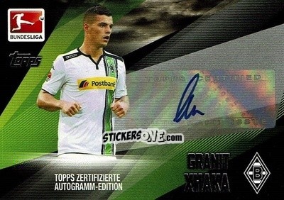 Figurina Granit Xhaka - Bundesliga Chrome 2015-2016 n. A36 - Topps