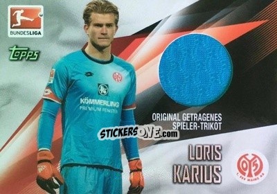 Sticker Loris Karius - Bundesliga Chrome 2015-2016 n. L27 - Topps