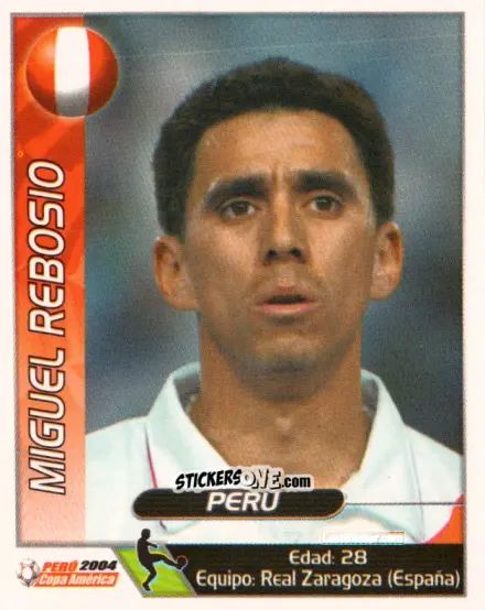 Cromo Miguel Rebosio - Copa América. Perù 2004 n. 33 - Navarrete