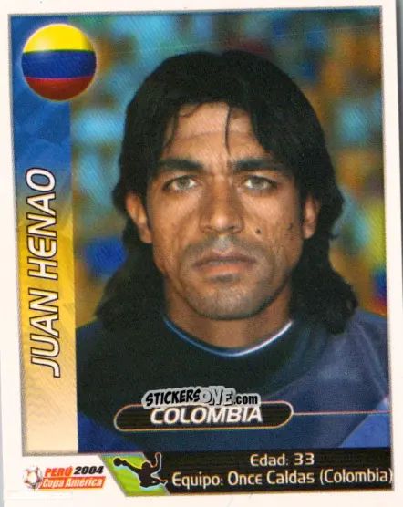 Cromo Juan Henao - Copa América. Perù 2004 n. 48 - Navarrete