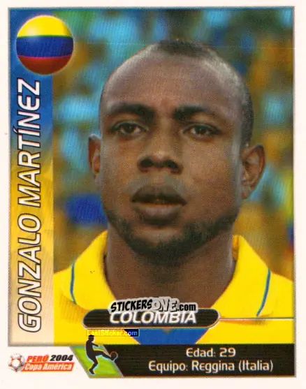 Cromo Gonzalo Martinez - Copa América. Perù 2004 n. 52 - Navarrete