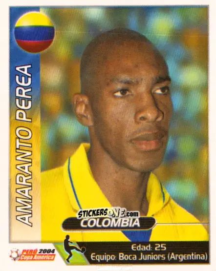 Figurina Amaranto Perea - Copa América. Perù 2004 n. 53 - Navarrete