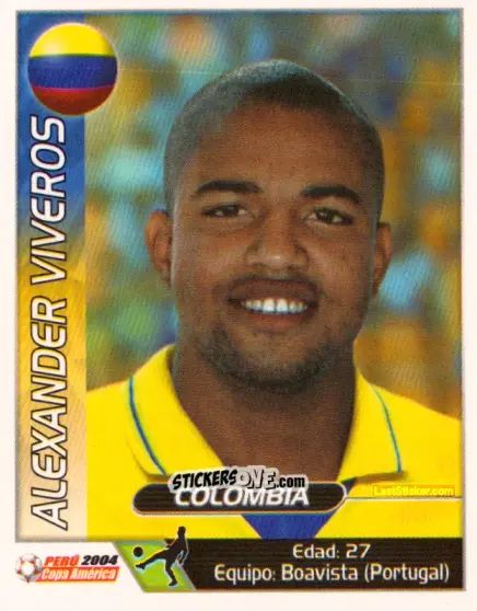 Cromo Alexander Viveros - Copa América. Perù 2004 n. 54 - Navarrete