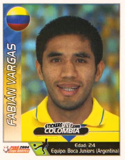 Cromo Fabian Vargas - Copa América. Perù 2004 n. 55 - Navarrete