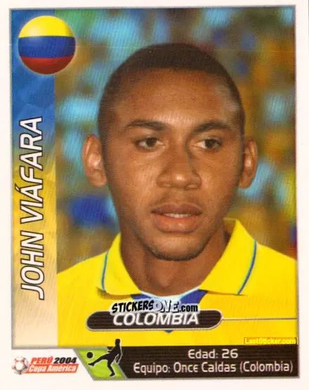 Cromo John Viafara - Copa América. Perù 2004 n. 58 - Navarrete