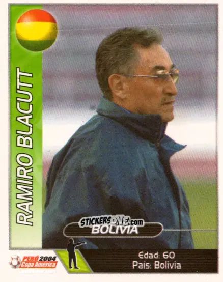 Cromo Ramiro Blacutt - Copa América. Perù 2004 n. 80 - Navarrete