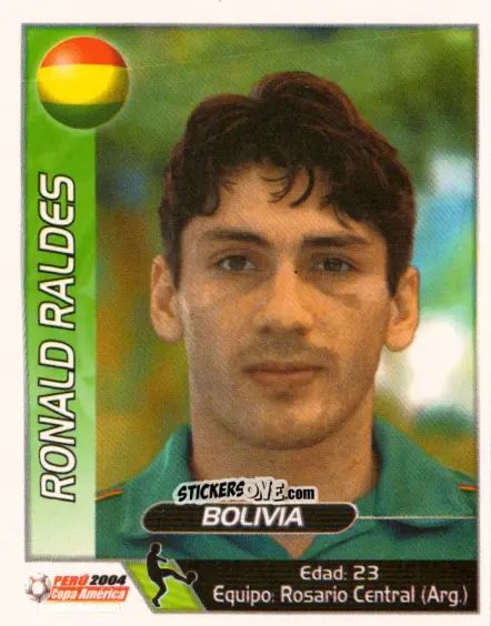 Cromo Ronald Raldes - Copa América. Perù 2004 n. 83 - Navarrete