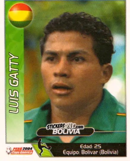 Cromo Luis Gatty - Copa América. Perù 2004 n. 84 - Navarrete
