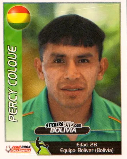 Cromo Percy Colque - Copa América. Perù 2004 n. 87 - Navarrete
