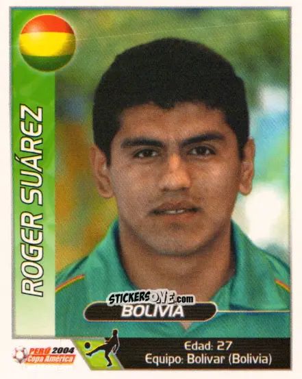 Cromo Roger Suarez - Copa América. Perù 2004 n. 89 - Navarrete