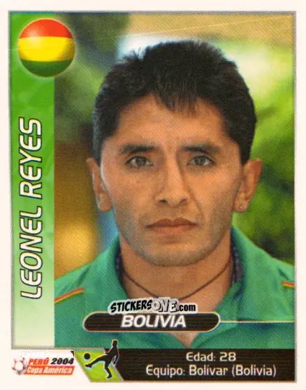 Cromo Leonel Reyes - Copa América. Perù 2004 n. 90 - Navarrete