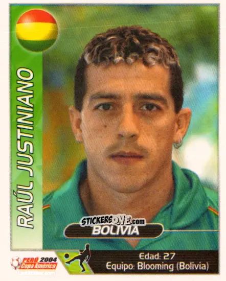 Cromo Raul Justiniano - Copa América. Perù 2004 n. 91 - Navarrete