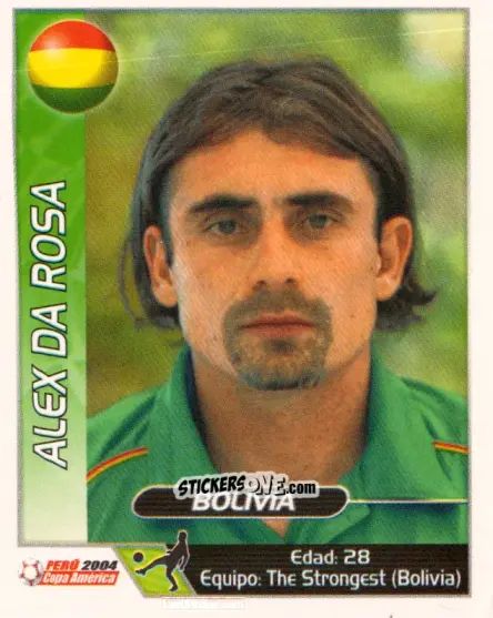 Cromo Alex Da Rosa - Copa América. Perù 2004 n. 92 - Navarrete