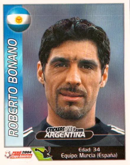 Sticker Roberto Bovano - Copa América. Perù 2004 n. 106 - Navarrete