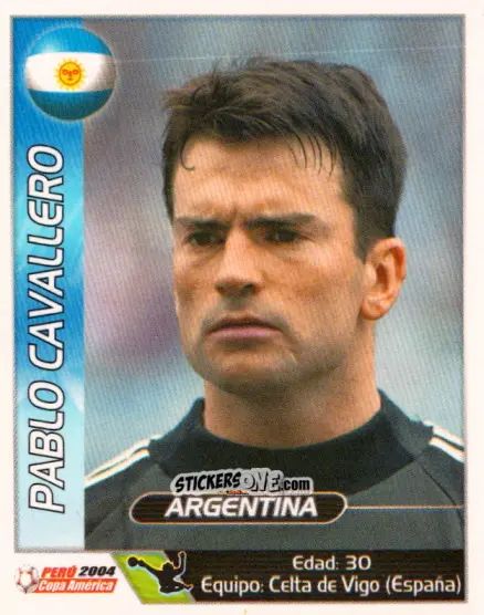 Figurina Pablo Cavallero - Copa América. Perù 2004 n. 107 - Navarrete