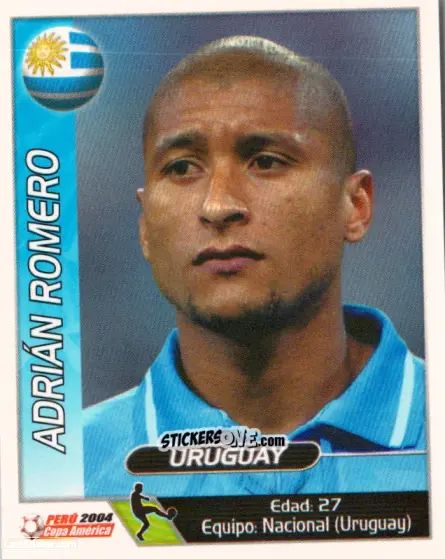 Cromo Adrian Romero - Copa América. Perù 2004 n. 128 - Navarrete