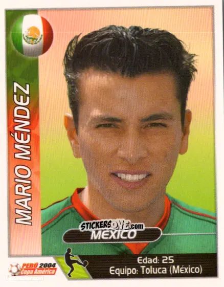 Cromo Mario Mendez - Copa América. Perù 2004 n. 142 - Navarrete