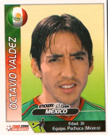Cromo Octavio Valdez - Copa América. Perù 2004 n. 149 - Navarrete
