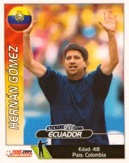 Cromo Hernan Gomez - Copa América. Perù 2004 n. 156 - Navarrete