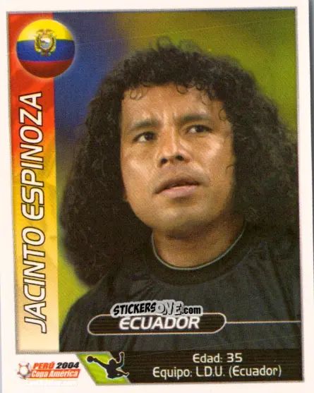 Cromo Jacinto Espinoza - Copa América. Perù 2004 n. 158 - Navarrete