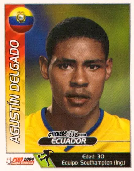 Figurina Agustin Delgado - Copa América. Perù 2004 n. 170 - Navarrete