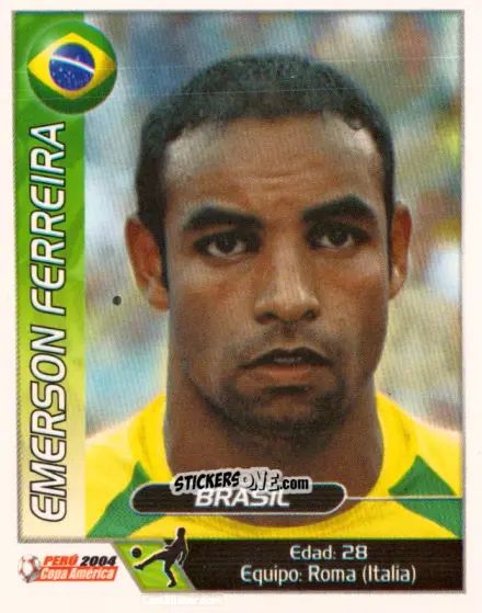 Sticker Emerson Ferreira - Copa América. Perù 2004 n. 189 - Navarrete