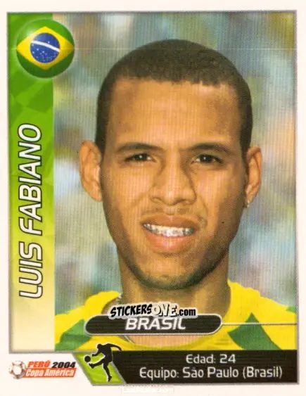 Cromo Luis Fabiano - Copa América. Perù 2004 n. 195 - Navarrete
