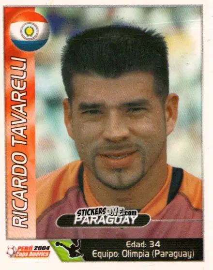 Sticker Ricardo Tavarelli - Copa América. Perù 2004 n. 200 - Navarrete