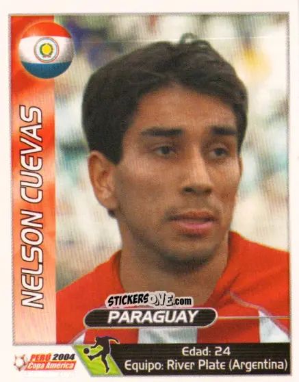 Cromo Nelson Cuevas - Copa América. Perù 2004 n. 212 - Navarrete