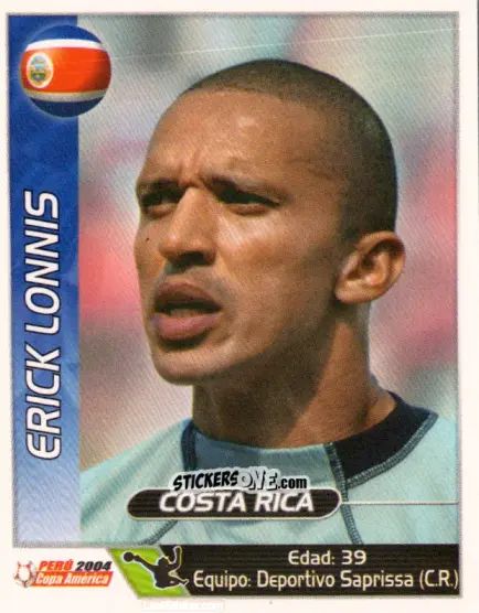 Figurina Erick Lonnis - Copa América. Perù 2004 n. 216 - Navarrete