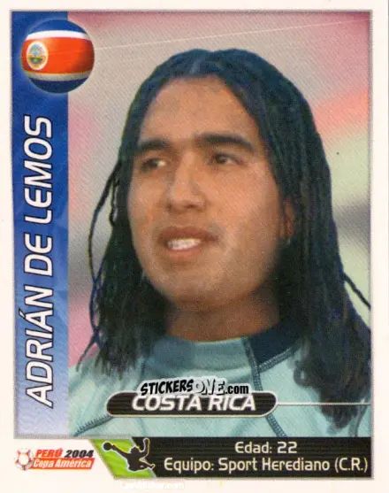 Figurina Adrian De Lemos - Copa América. Perù 2004 n. 217 - Navarrete
