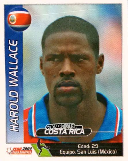 Cromo Harold Wallace - Copa América. Perù 2004 n. 218 - Navarrete