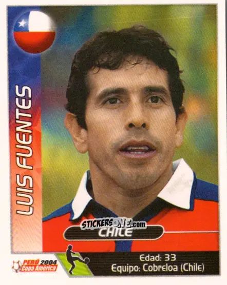 Figurina Luis Fuentes - Copa América. Perù 2004 n. 238 - Navarrete