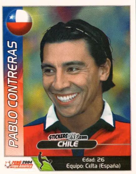 Cromo Pablo Contreras - Copa América. Perù 2004 n. 239 - Navarrete