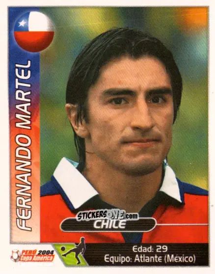 Cromo Fernando Martel - Copa América. Perù 2004 n. 242 - Navarrete