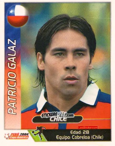 Cromo Patricio Galaz - Copa América. Perù 2004 n. 247 - Navarrete