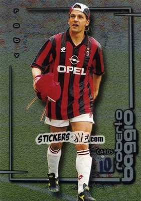 Figurina Scudetto 1995-96 - Milan - Roberto Baggio Cards 1999 n. 10 - Panini